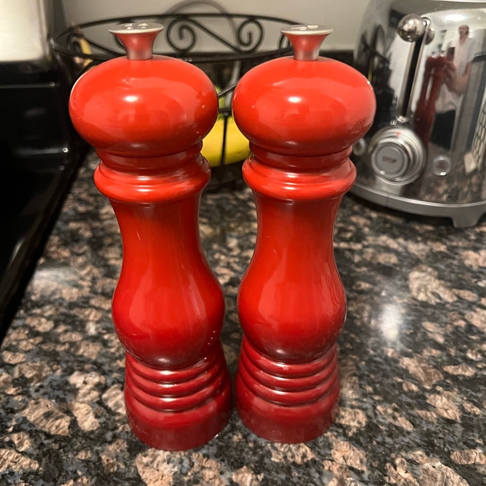 Le Creuset Salt and Pepper Shakers